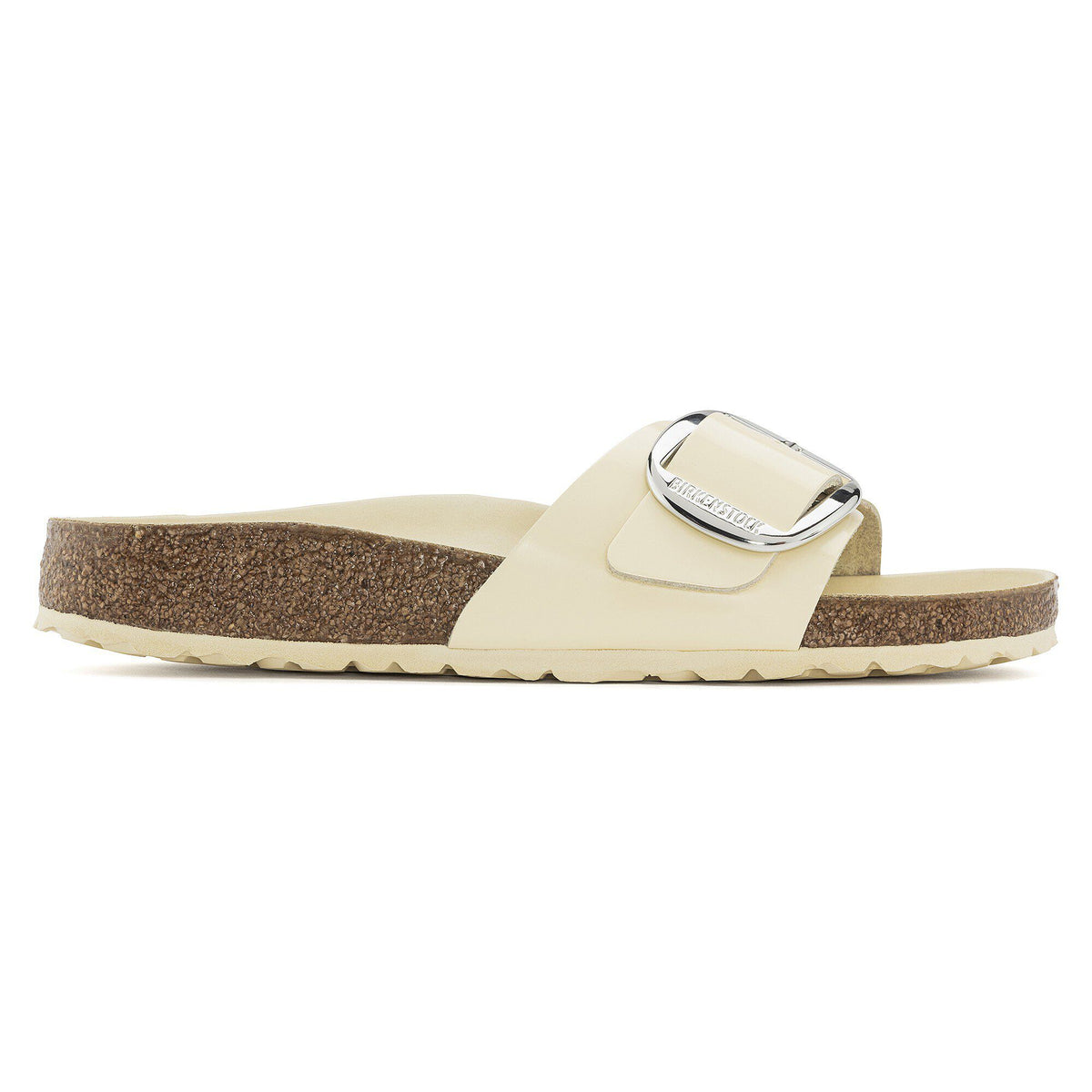 Madrid Big Buckle Natural Leather Patent in Color High Shine Butter | Birkenstock