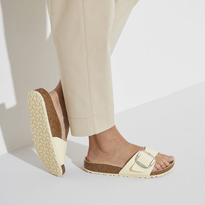 Madrid Big Buckle Natural Leather Patent in Color High Shine Butter | Birkenstock