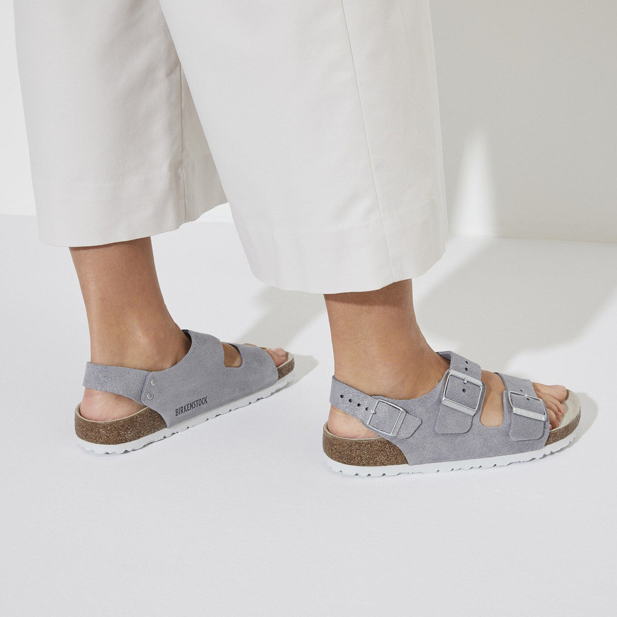 Milano Suede Leather in Color Purple Fog | Birkenstock