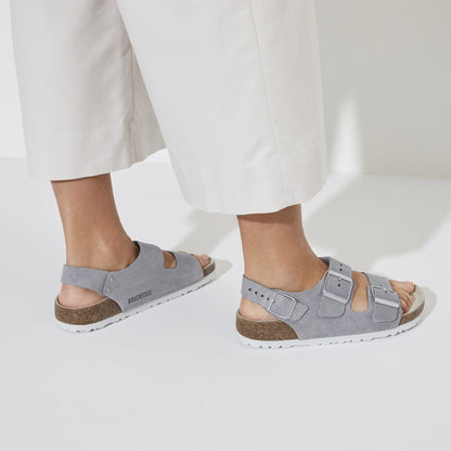 Milano Suede Leather in Color Purple Fog | Birkenstock