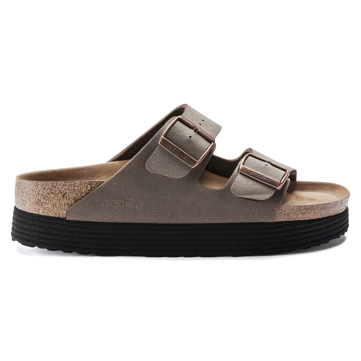 Arizona Flex Platform Vegan Birkibuc in Color Mocha | Birkenstock