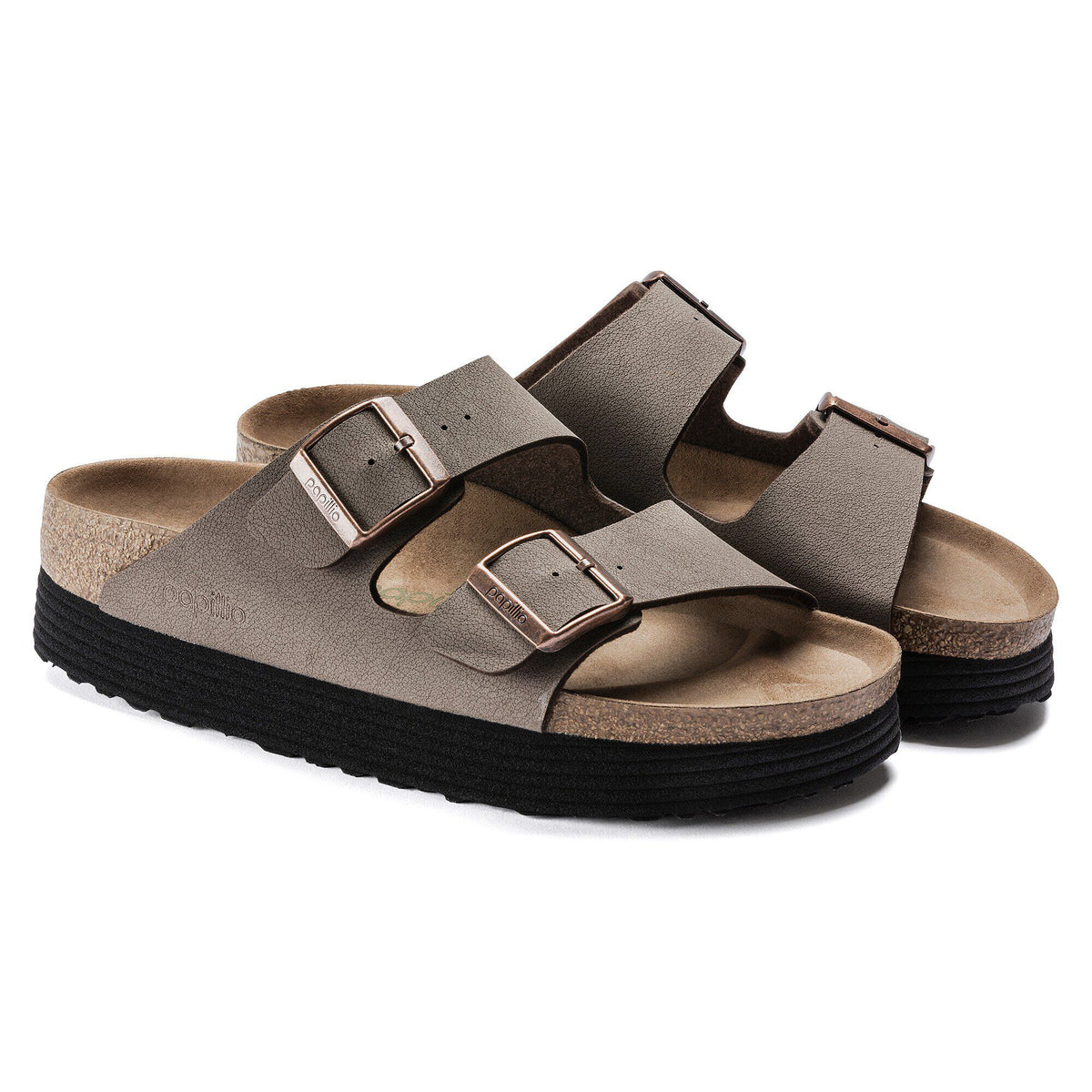 Arizona Flex Platform Vegan Birkibuc in Color Mocha | Birkenstock