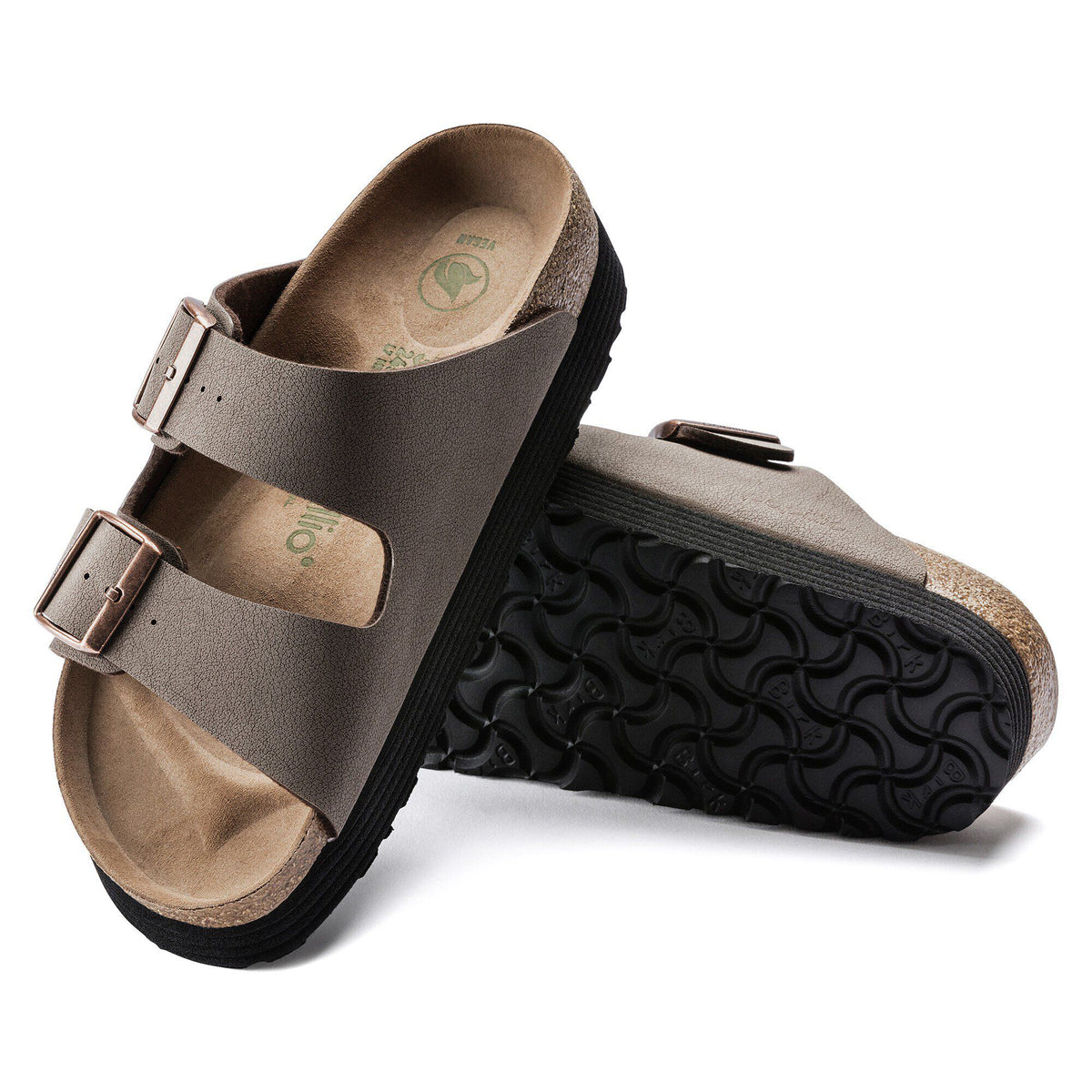 Arizona Flex Platform Vegan Birkibuc in Color Mocha | Birkenstock