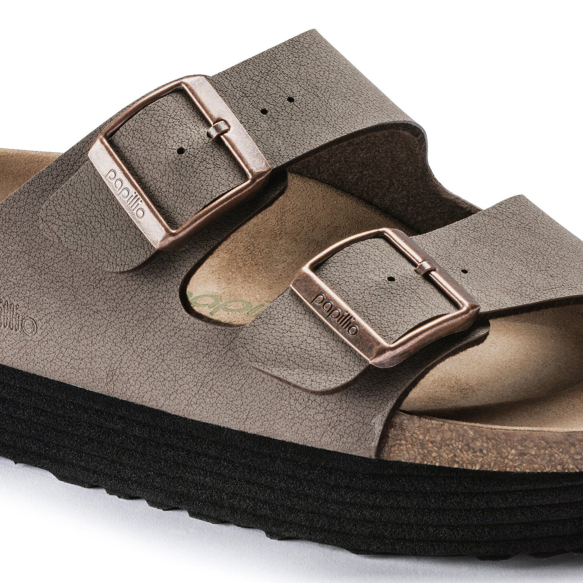 Arizona Flex Platform Vegan Birkibuc in Color Mocha | Birkenstock