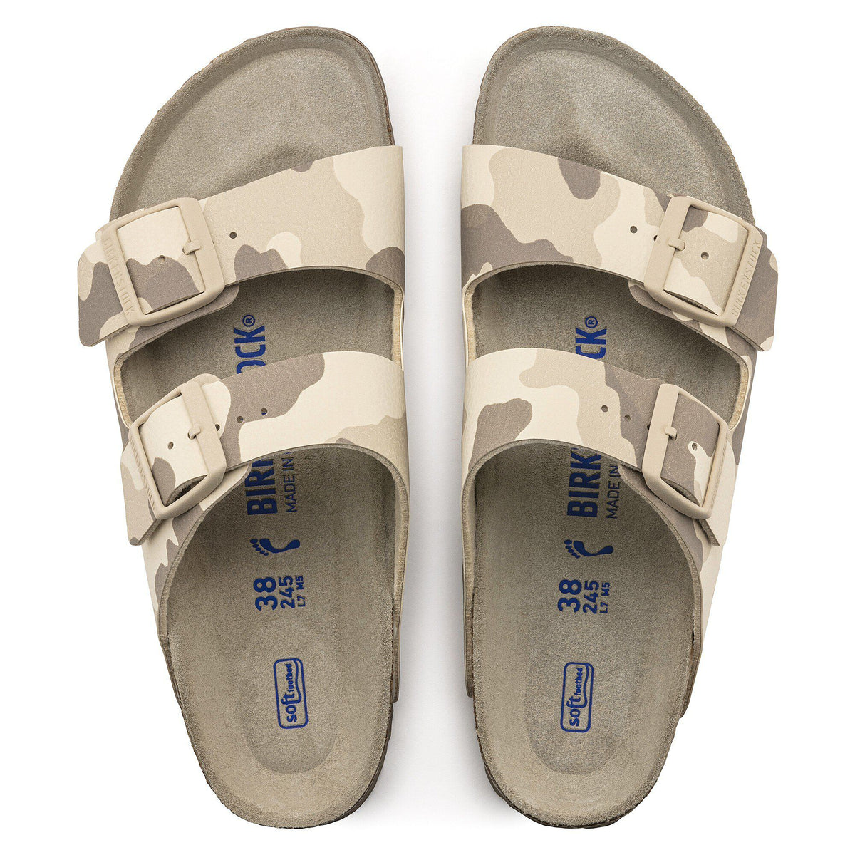 Arizona Soft Footbed Birko-Flor in Color Desert Soil Gray/Taupe | Birkenstock