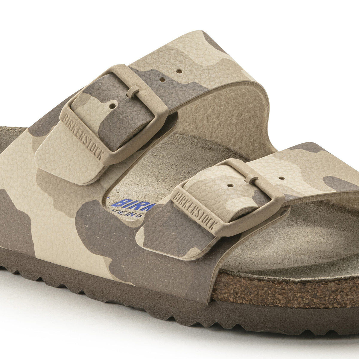Arizona Soft Footbed Birko-Flor in Color Desert Soil Gray/Taupe | Birkenstock