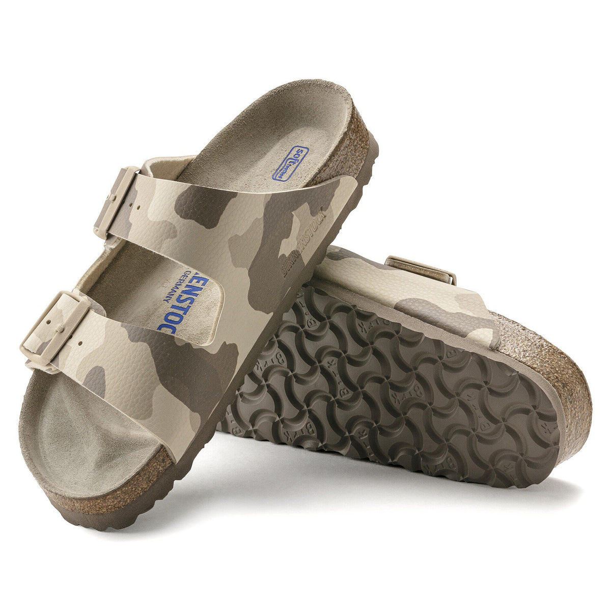 Arizona Soft Footbed Birko-Flor in Color Desert Soil Gray/Taupe | Birkenstock