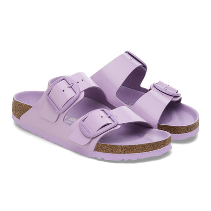 Arizona Big Buckle Natural Leather Patent in Color High-Shine Crocus | Birkenstock