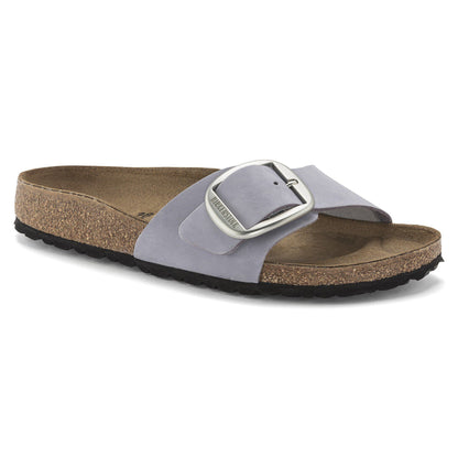 Madrid Big Buckle Nubuck Leather in Color Purple Fog | Birkenstock