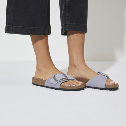 Madrid Big Buckle Nubuck Leather in Color Purple Fog | Birkenstock