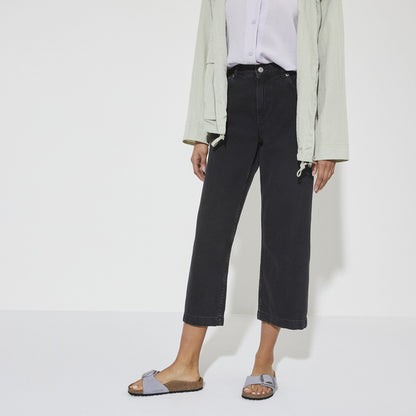 Madrid Big Buckle Nubuck Leather in Color Purple Fog | Birkenstock
