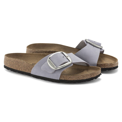 Madrid Big Buckle Nubuck Leather in Color Purple Fog | Birkenstock
