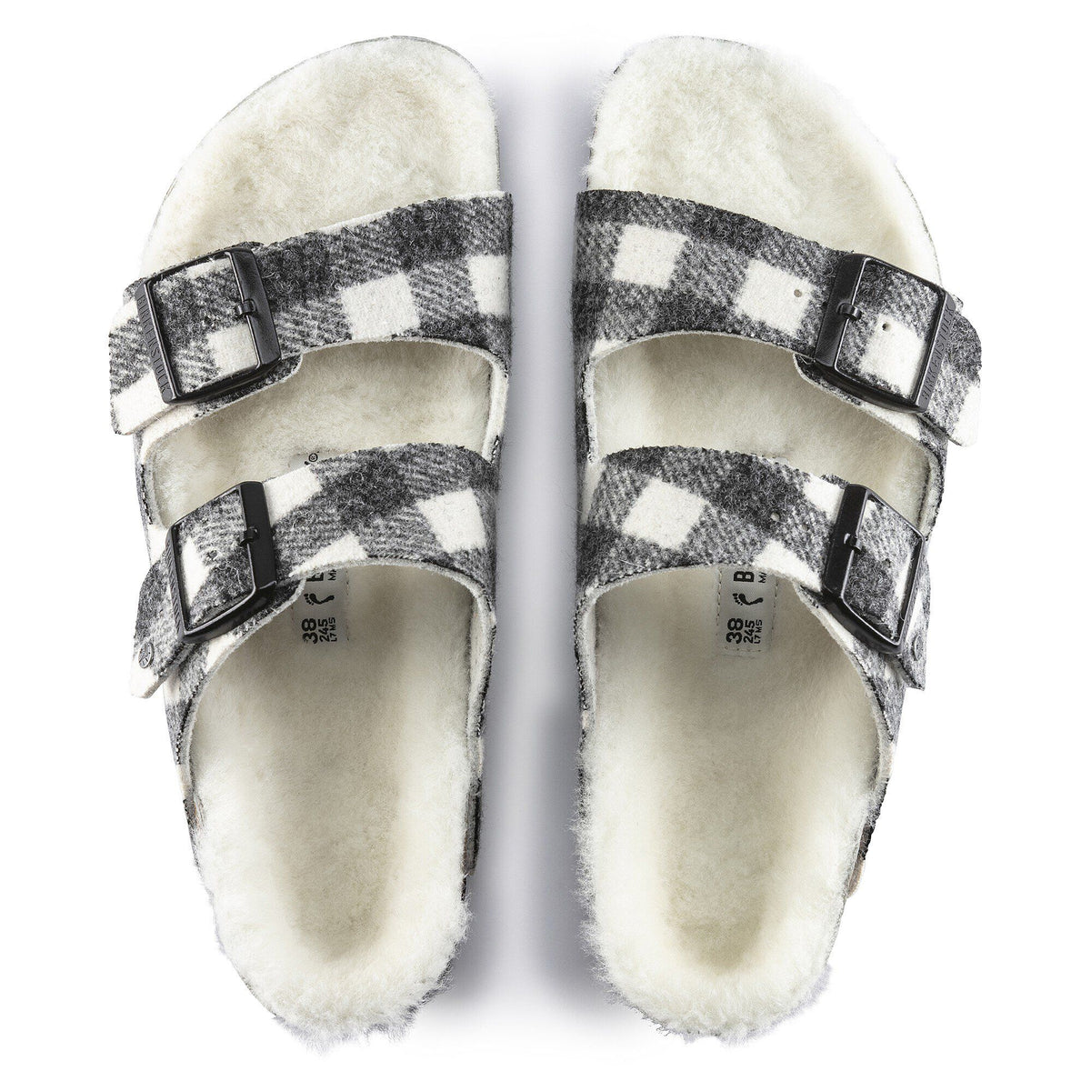 Arizona Shearling Wool in Color Plaid White | Birkenstock