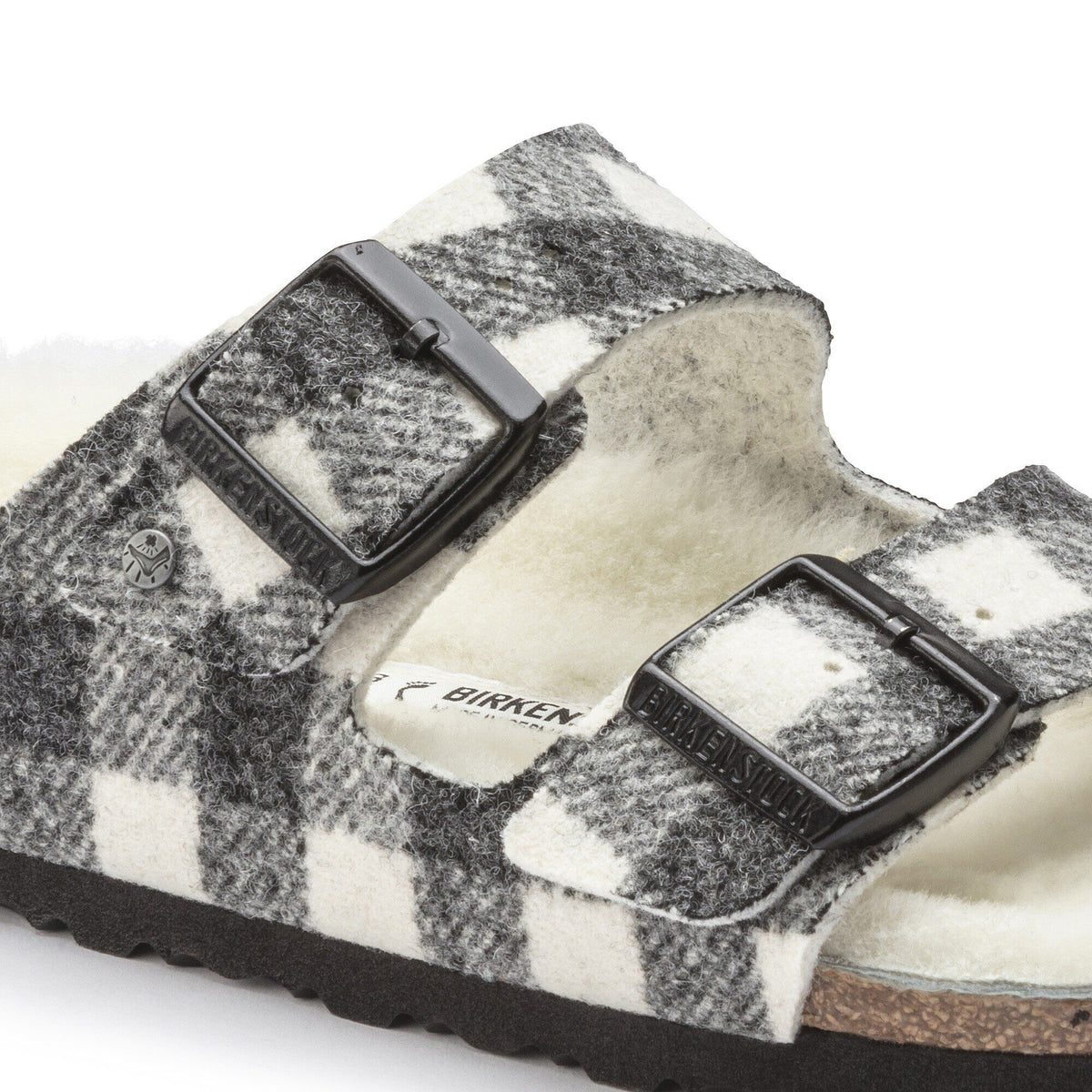Arizona Shearling Wool in Color Plaid White | Birkenstock