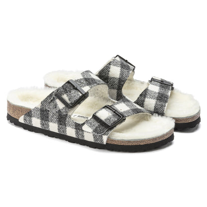 Arizona Shearling Wool in Color Plaid White | Birkenstock