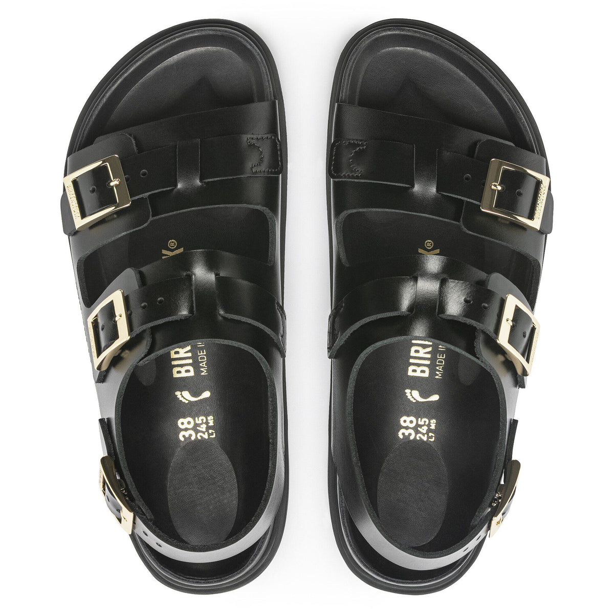 Cannes Leather in Color Black | Birkenstock