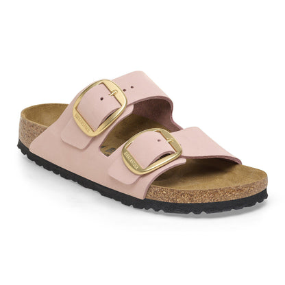 Arizona Big Buckle Nubuck Leather in Color Soft Pink | Birkenstock