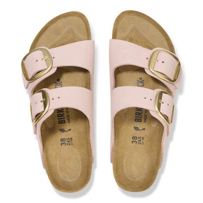 Arizona Big Buckle Nubuck Leather in Color Soft Pink | Birkenstock