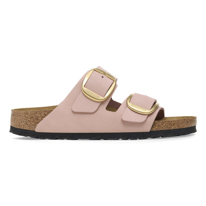 Arizona Big Buckle Nubuck Leather in Color Soft Pink | Birkenstock