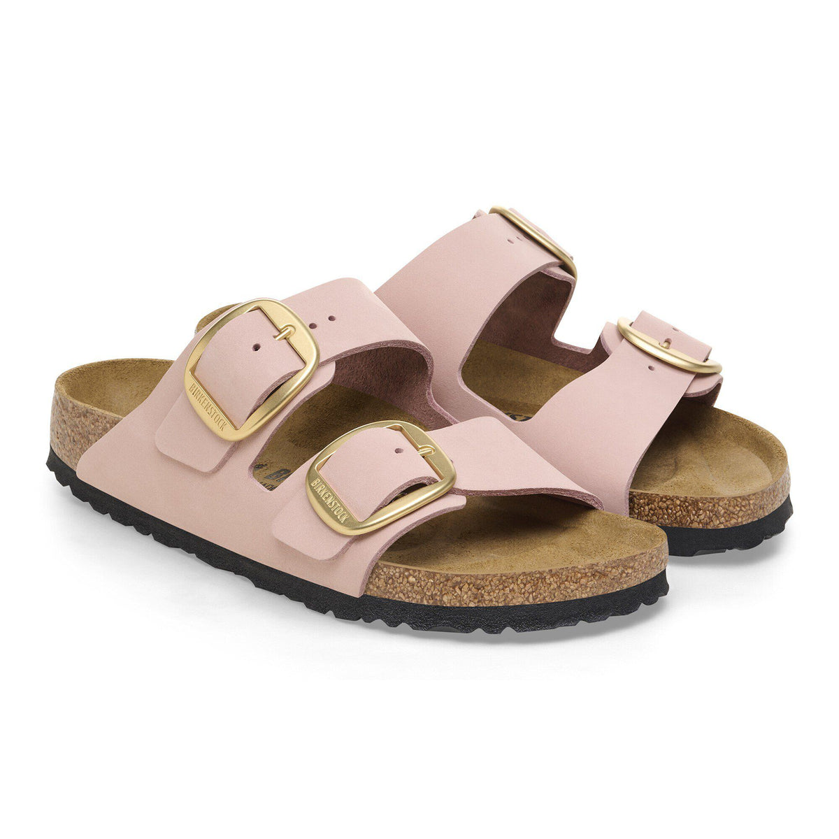 Arizona Big Buckle Nubuck Leather in Color Soft Pink | Birkenstock