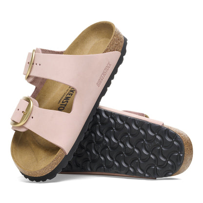 Arizona Big Buckle Nubuck Leather in Color Soft Pink | Birkenstock