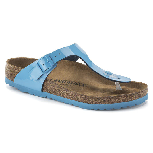Gizeh Birko-Flor Patent in Color Patent Sky Blue | Birkenstock