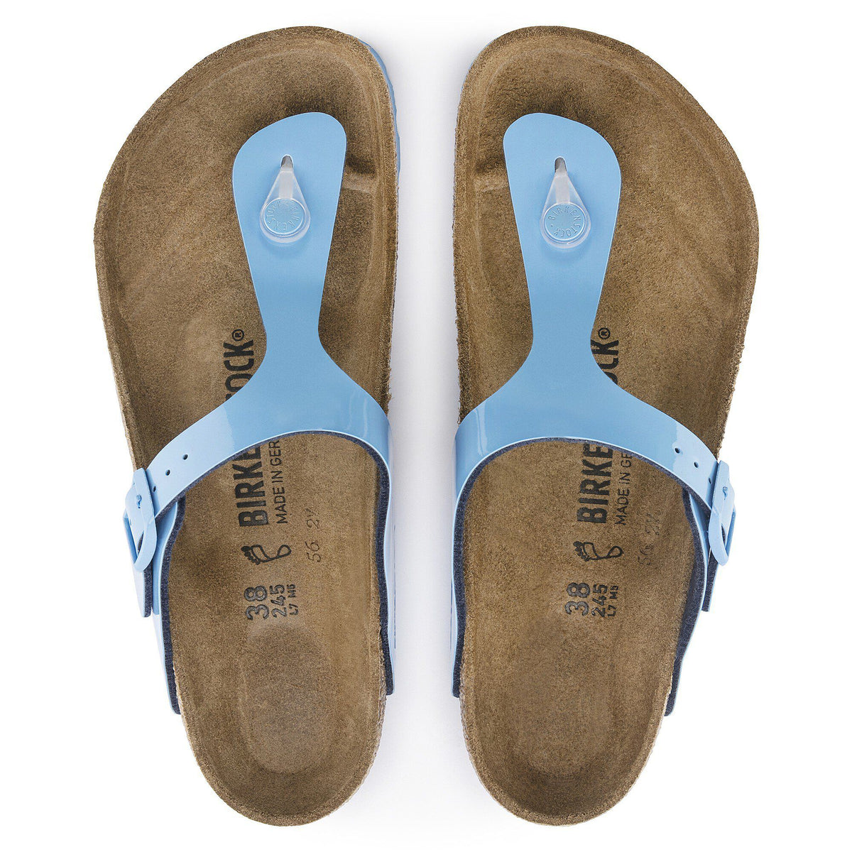 Gizeh Birko-Flor Patent in Color Patent Sky Blue | Birkenstock