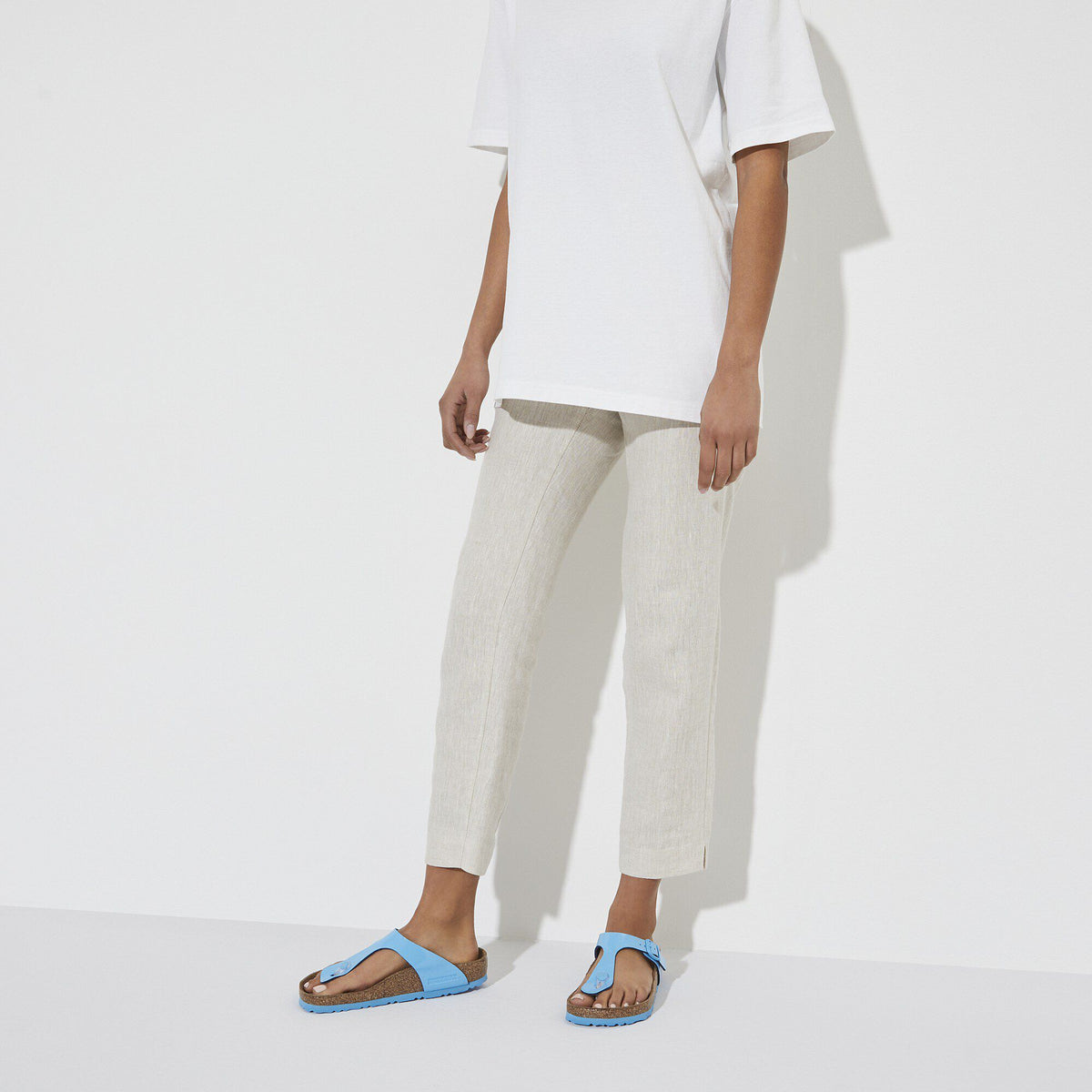 Gizeh Birko-Flor Patent in Color Patent Sky Blue | Birkenstock