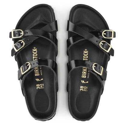 Franca Natural Leather Patent in Color High Shine Black | Birkenstock