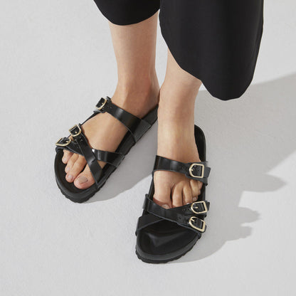 Franca Natural Leather Patent in Color High Shine Black | Birkenstock