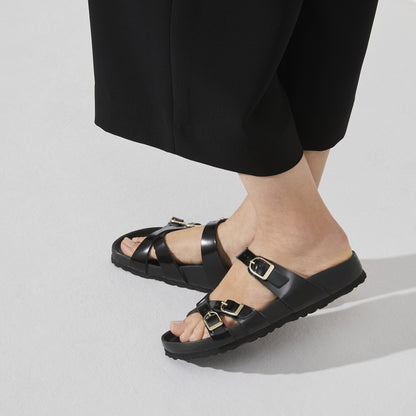 Franca Natural Leather Patent in Color High Shine Black | Birkenstock