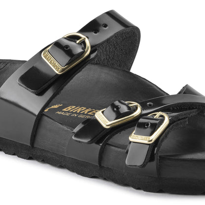Franca Natural Leather Patent in Color High Shine Black | Birkenstock