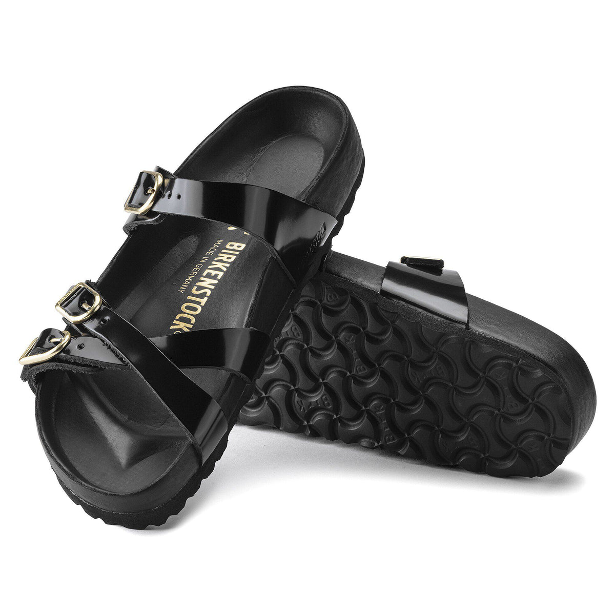 Franca Natural Leather Patent in Color High Shine Black | Birkenstock