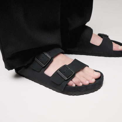 Arizona Nubuck Leather in Color Black | Birkenstock