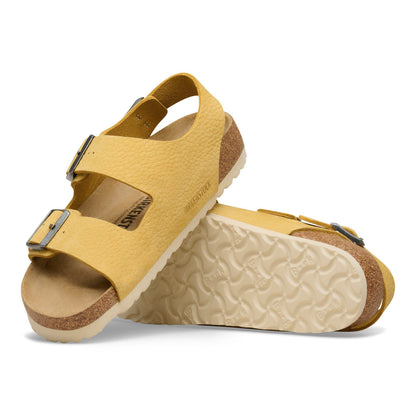 Milano Nubuck Leather in Color Archive Yellow | Birkenstock