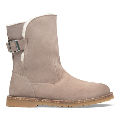 Uppsala Shearling Suede Leather in Color Desert Dust Gray Taupe | Birkenstock
