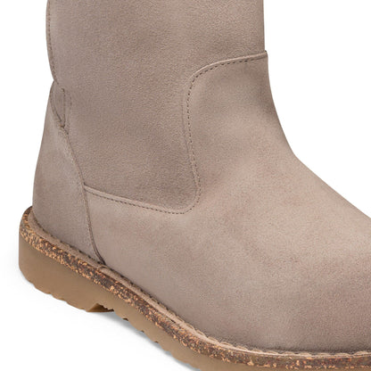 Uppsala Shearling Suede Leather in Color Desert Dust Gray Taupe | Birkenstock