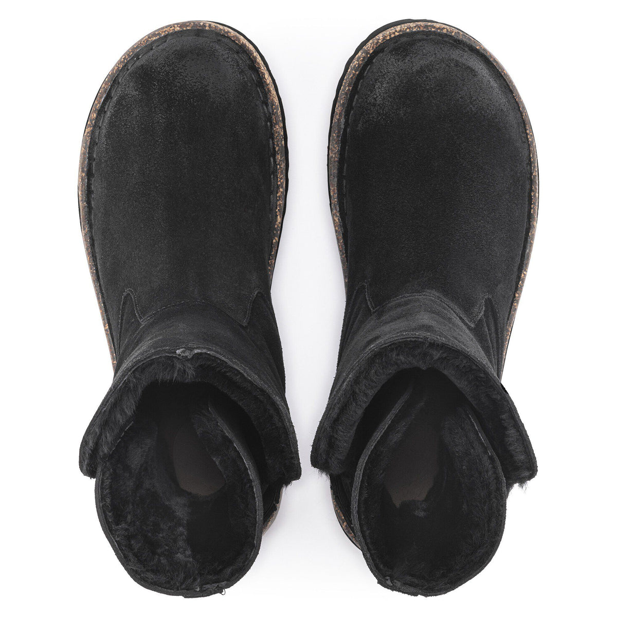 Uppsala Shearling Suede Leather in Color Black | Birkenstock