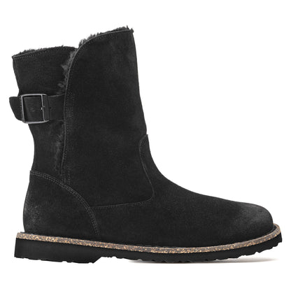 Uppsala Shearling Suede Leather in Color Black | Birkenstock