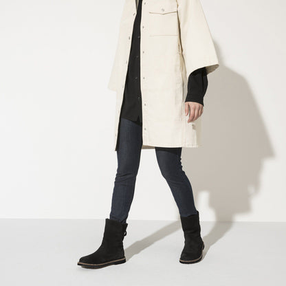 Uppsala Shearling Suede Leather in Color Black | Birkenstock