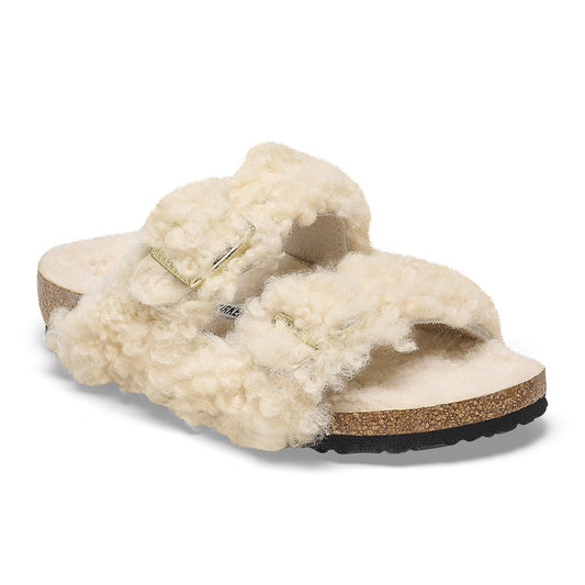 Arizona Kids Shearling in Color Teddy Eggshell | Birkenstock