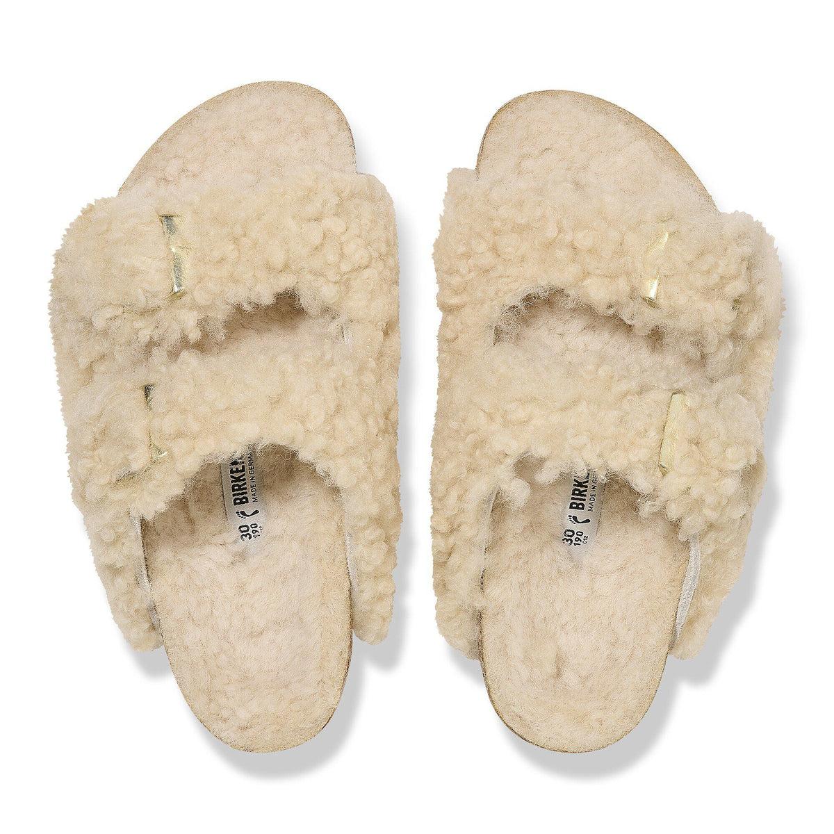 Arizona Kids Shearling in Color Teddy Eggshell | Birkenstock