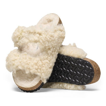 Arizona Kids Shearling in Color Teddy Eggshell | Birkenstock