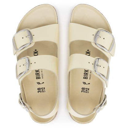 Milano Big Buckle Natural Leather Patent in Color High Shine Butter | Birkenstock