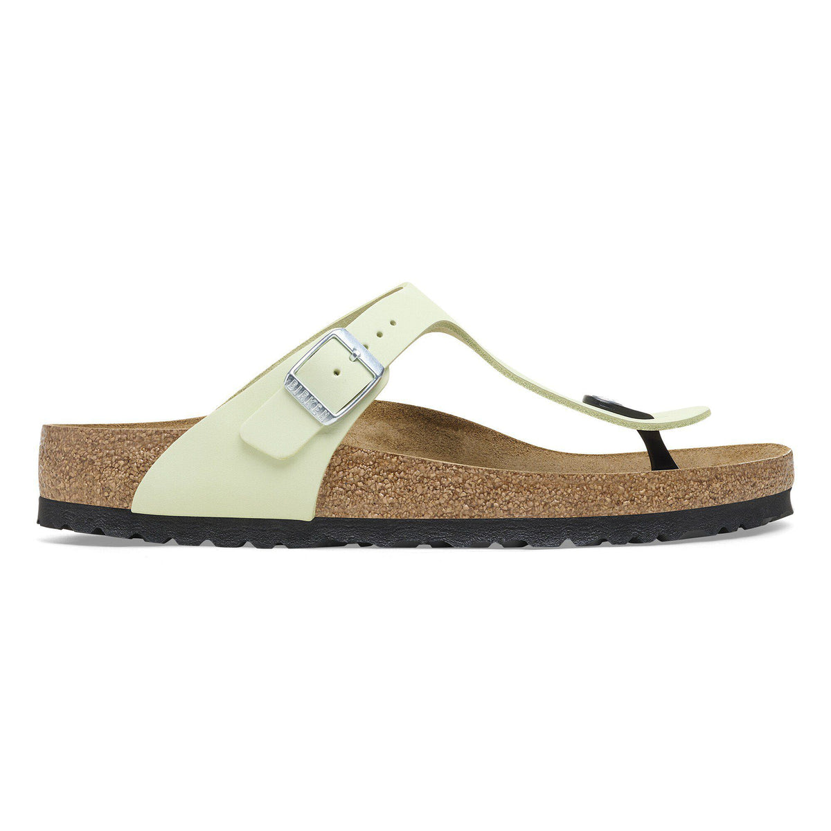 Gizeh Nubuck Leather in Color Faded Lime | Birkenstock