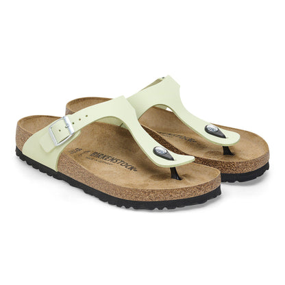 Gizeh Nubuck Leather in Color Faded Lime | Birkenstock