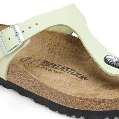 Gizeh Nubuck Leather in Color Faded Lime | Birkenstock