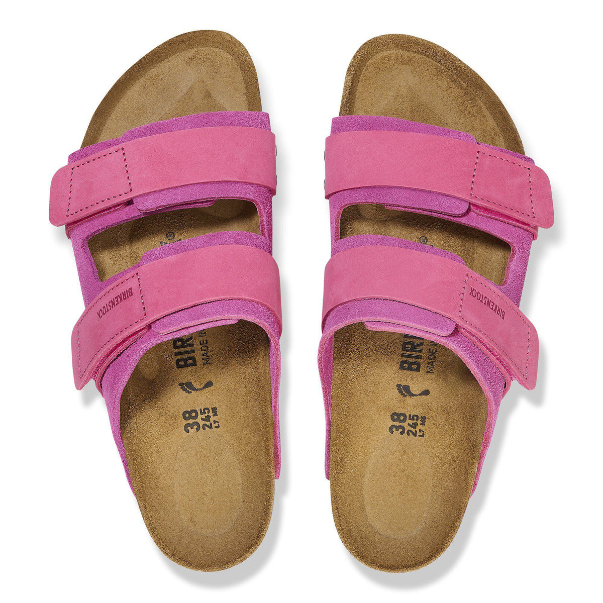 Uji Nubuck-Suede Leather in Color Fuchsia Tulip | Birkenstock