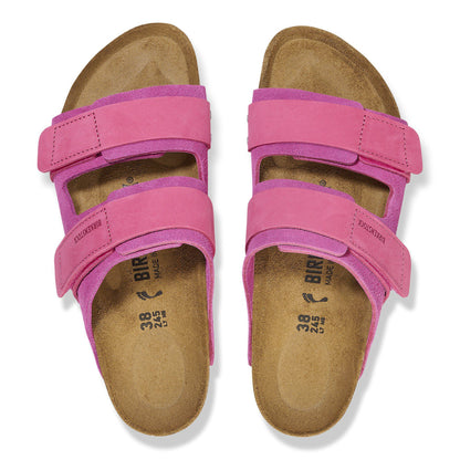 Uji Nubuck-Suede Leather in Color Fuchsia Tulip | Birkenstock