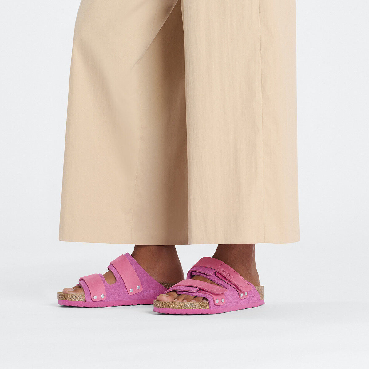 Uji Nubuck-Suede Leather in Color Fuchsia Tulip | Birkenstock